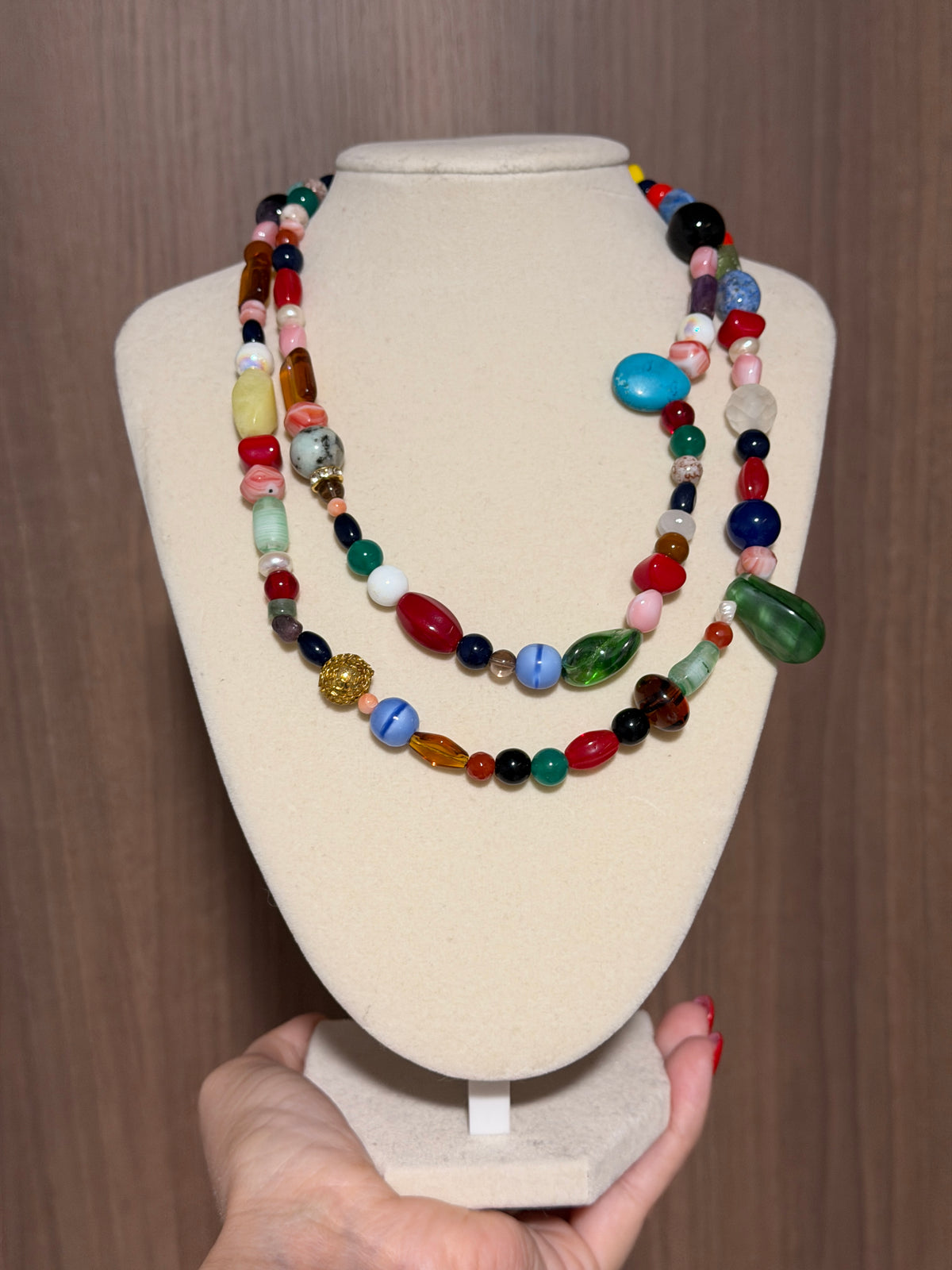 Mismatched Rainbow Necklace