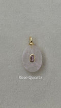 Rose Quartz Oval Pendant