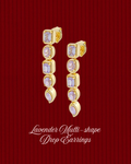 Lavender Muilt-Shape Drop Earrings