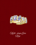 Lavender Multi-Shaped Gem Ring