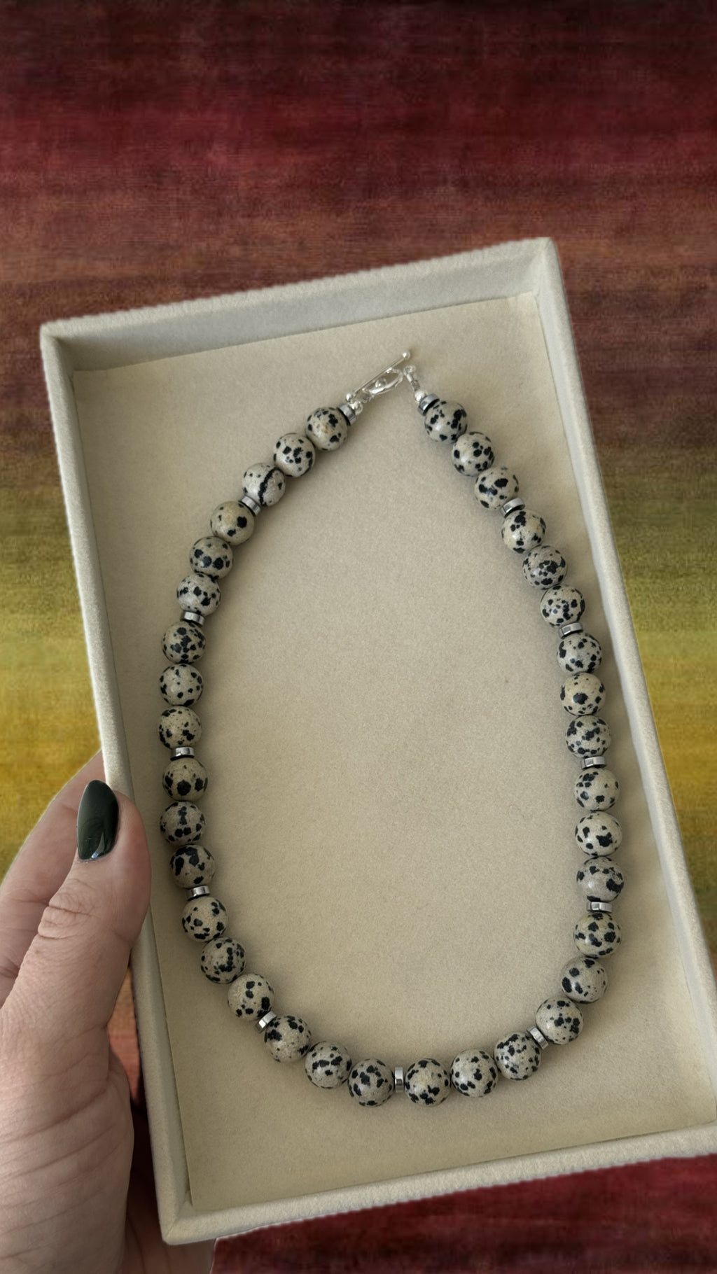 Dalmation Jasper Necklace