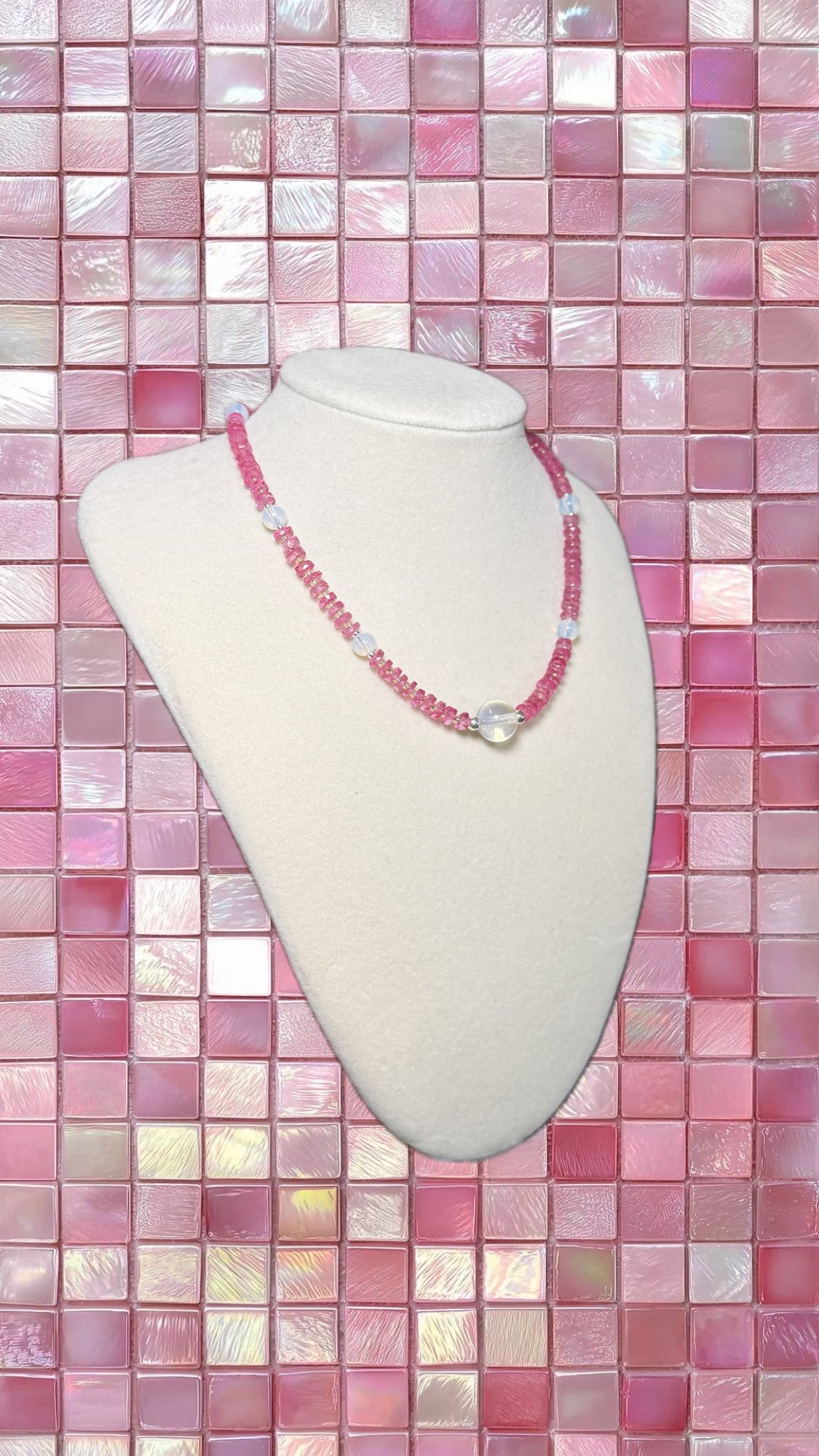 Pink Topaz and Opalite