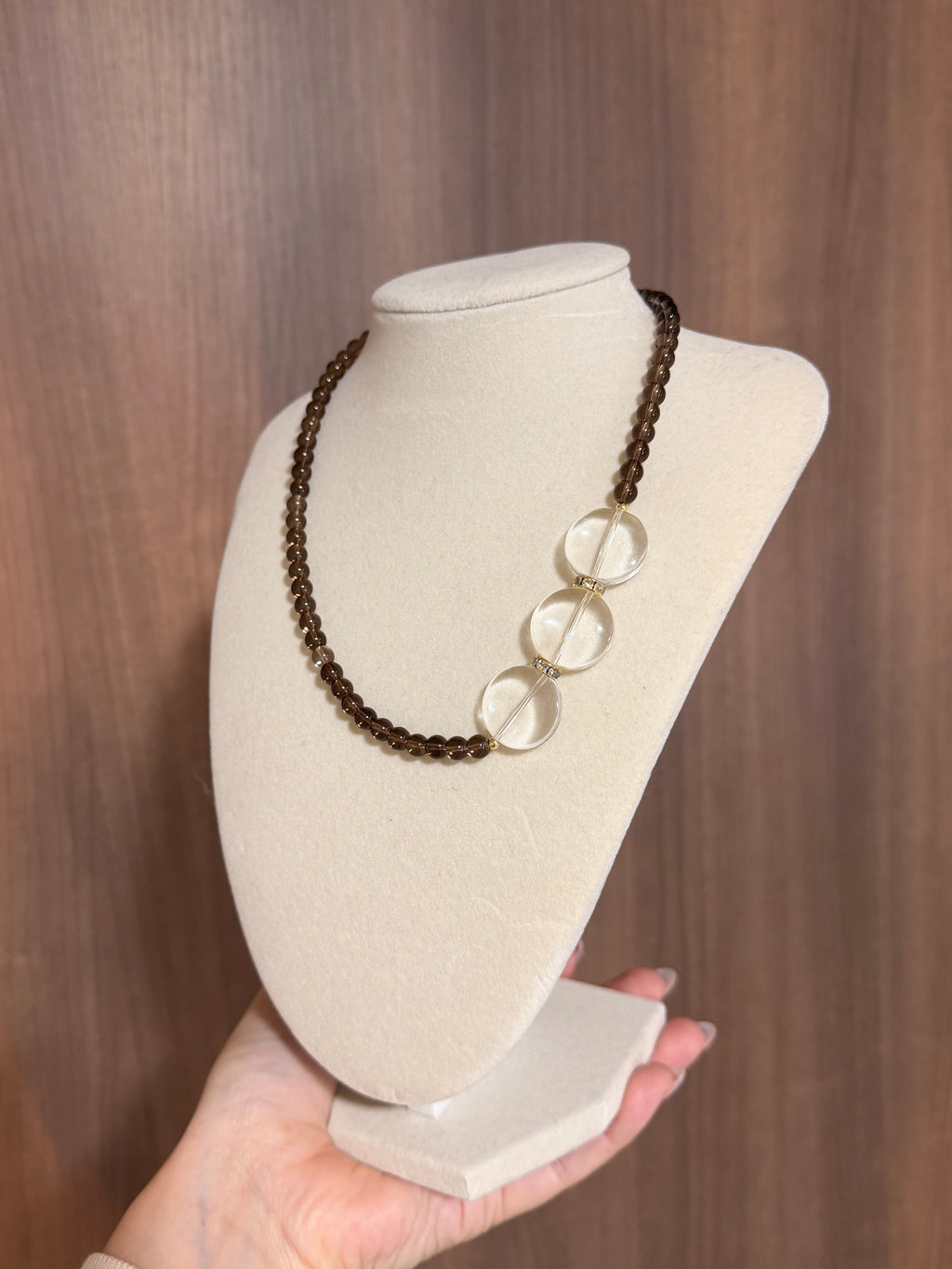 Smokey Quartz Mini Necklace