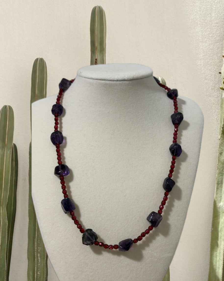 Purple Amethyst Necklace