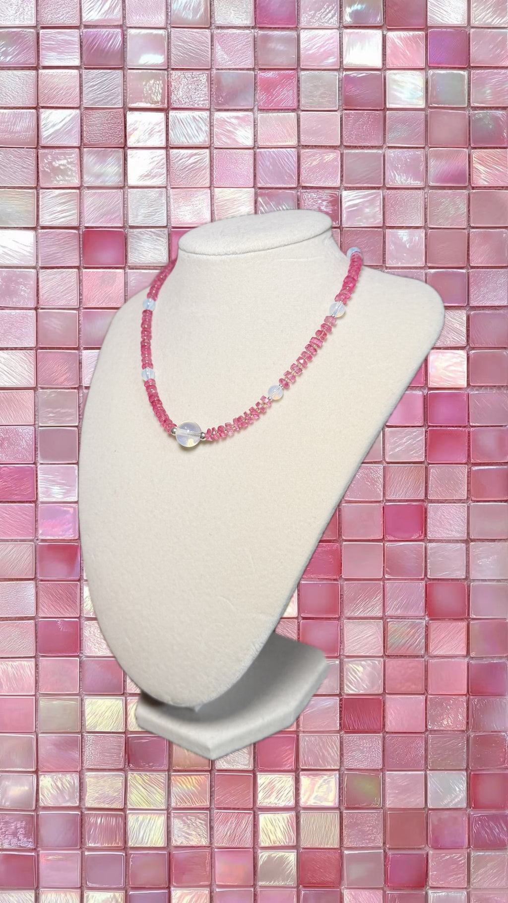 Pink Topaz and Opalite