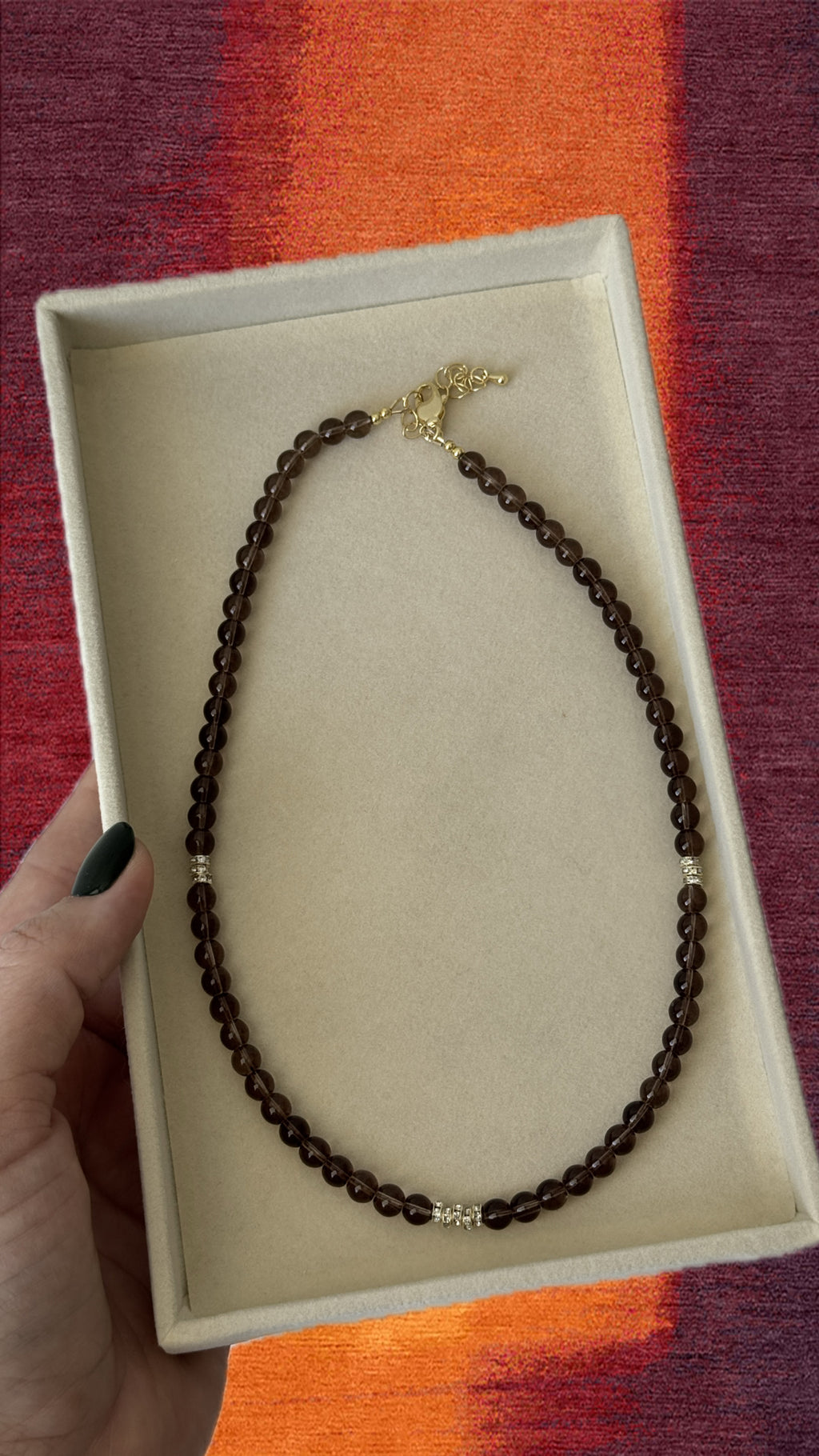 Mini Smokey Quartz Necklace