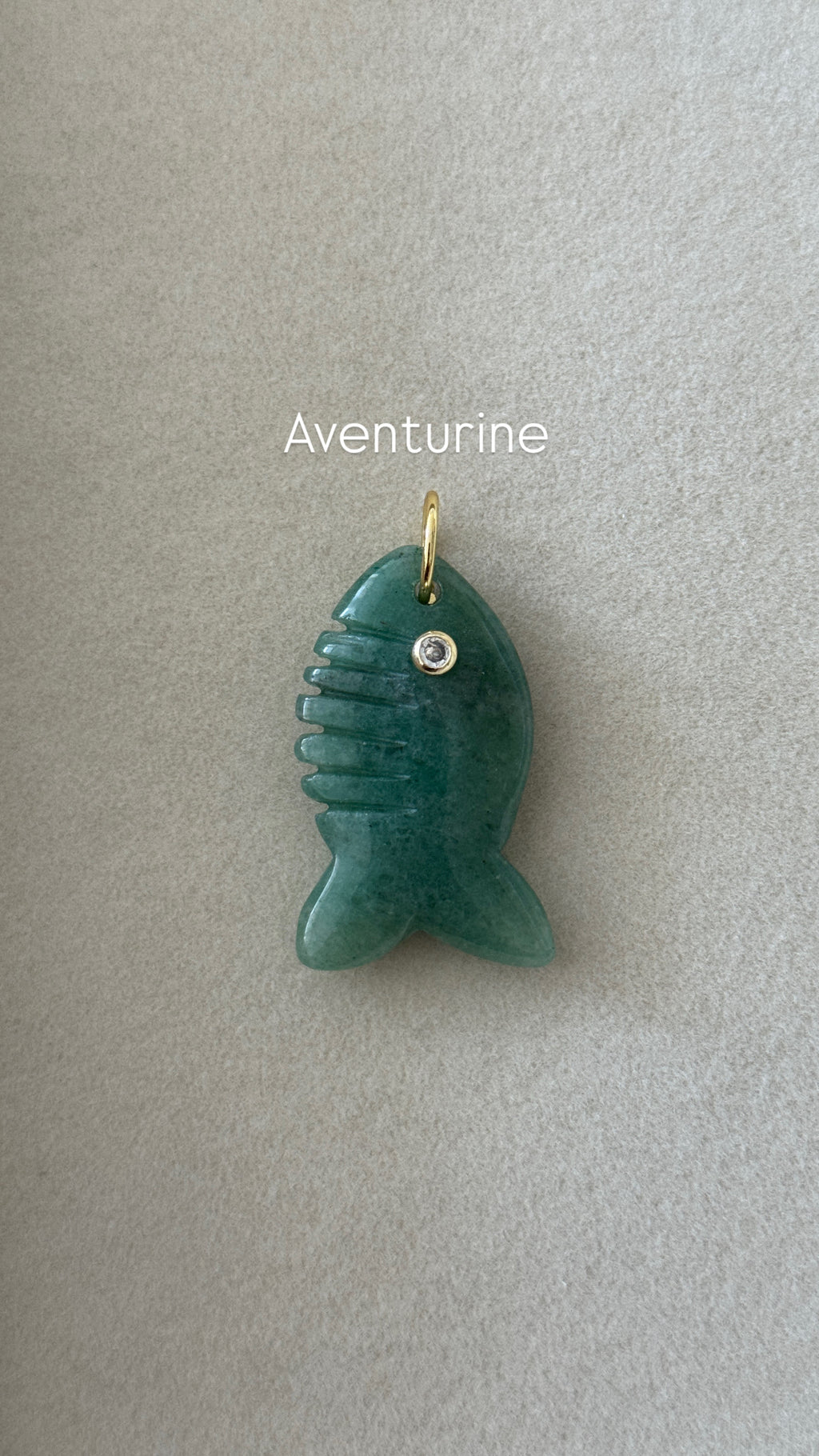 Aventurine Fish Pendant