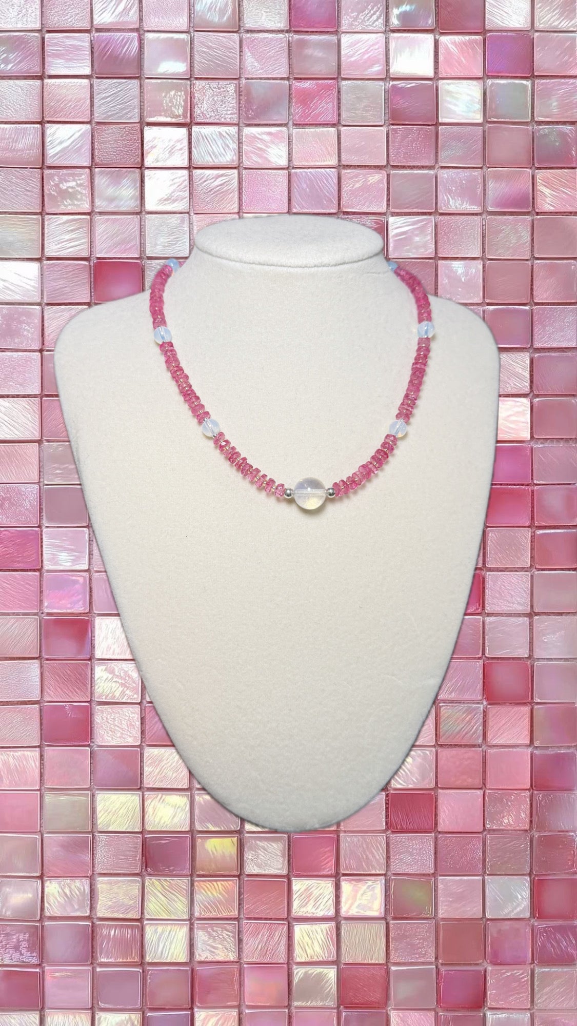 Pink Topaz and Opalite