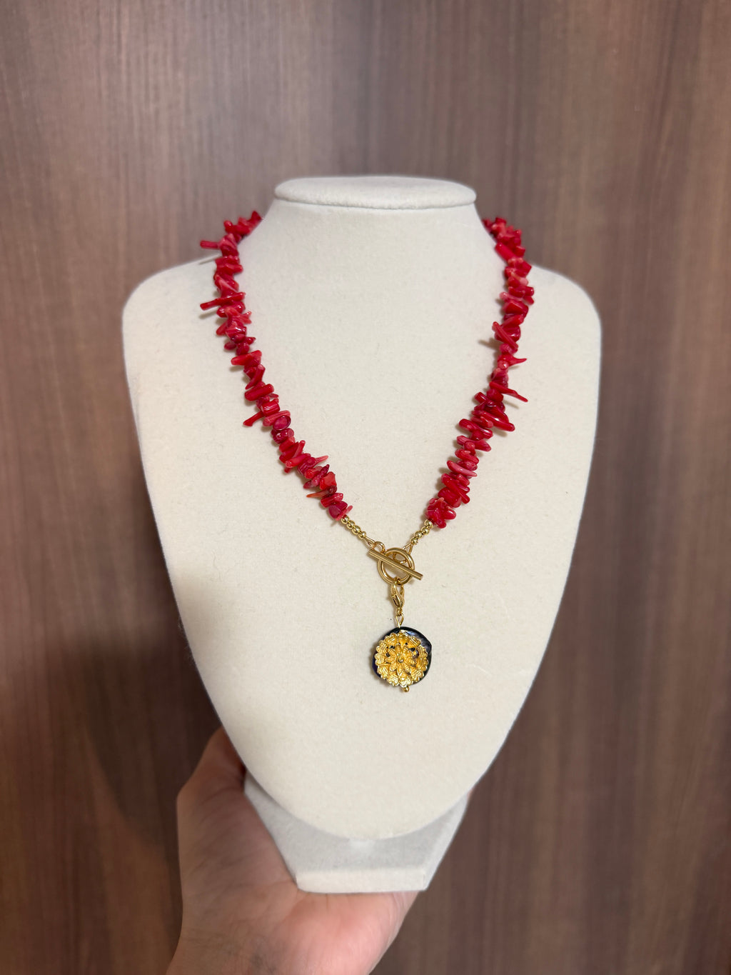 Coral Stick Necklace