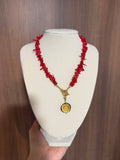 Coral Stick Necklace