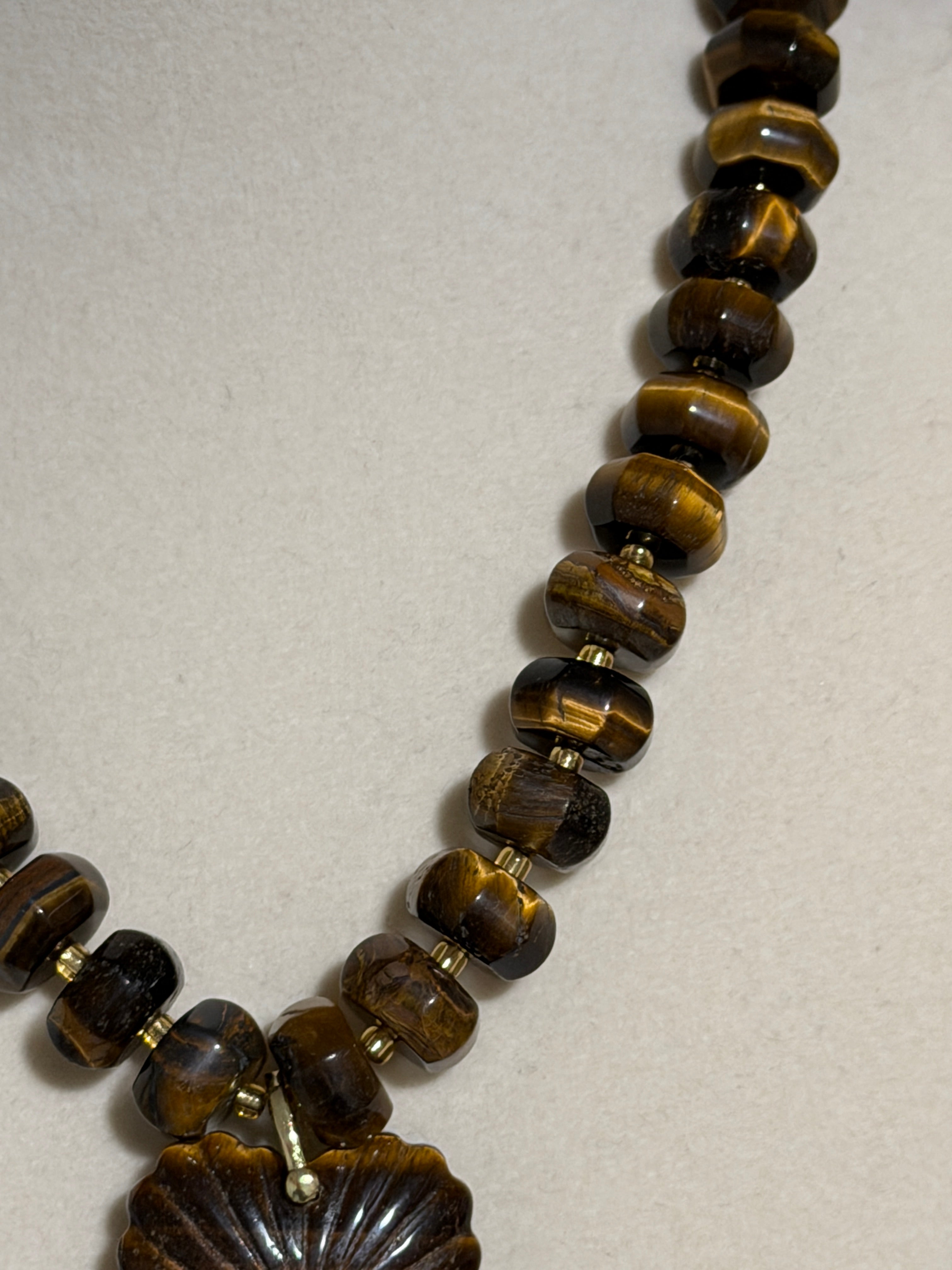 Tiger Eye Pumpkin Necklace