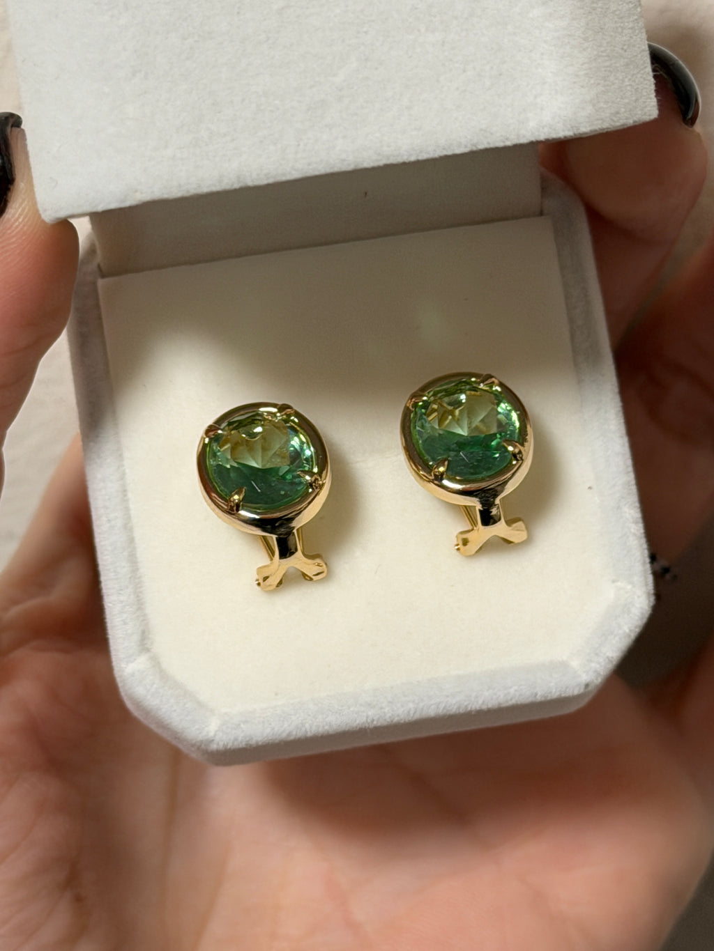 Aqua Green Studs (pair of 2)