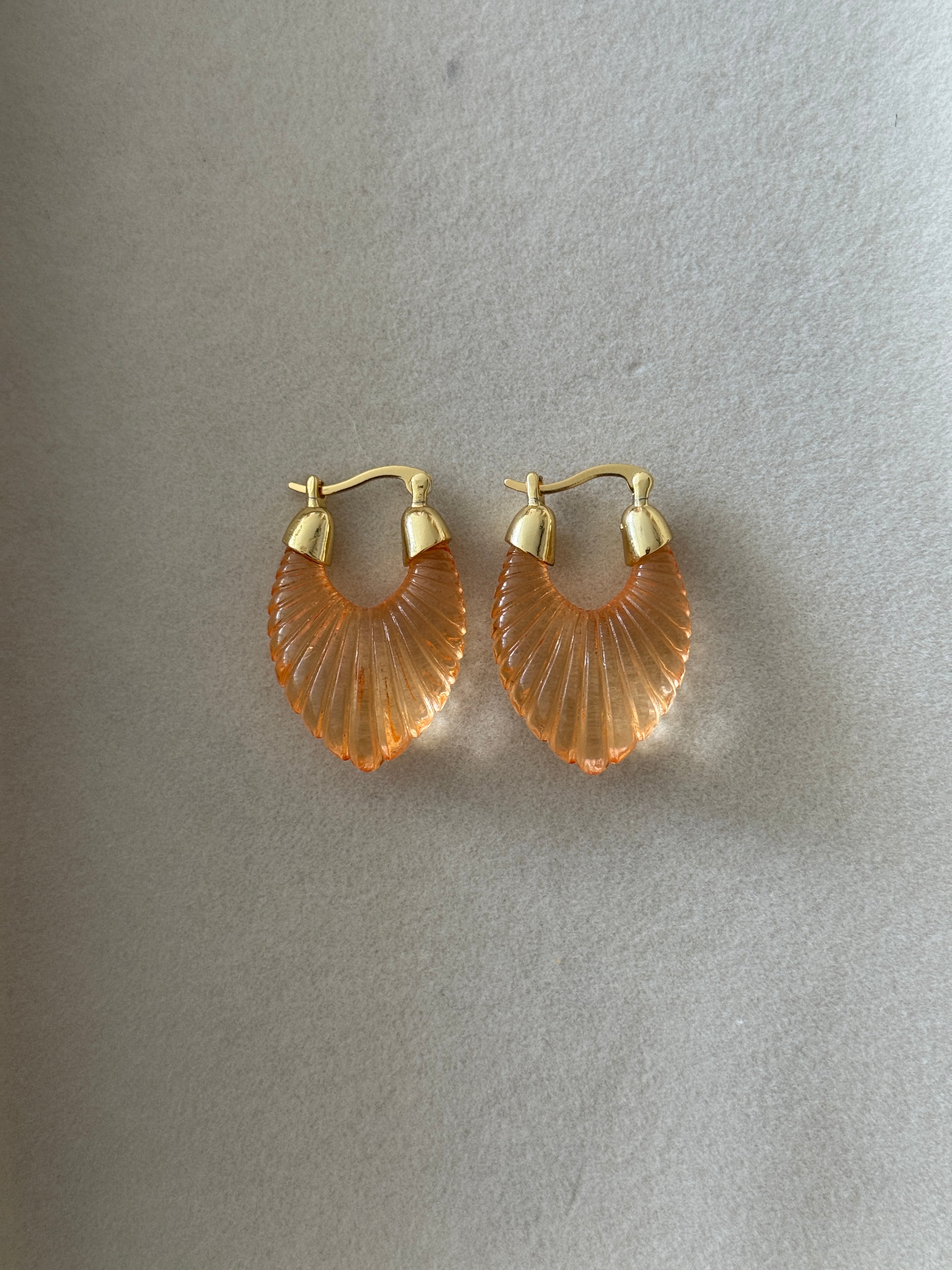 18k Gold Filled Acrylic Earrings