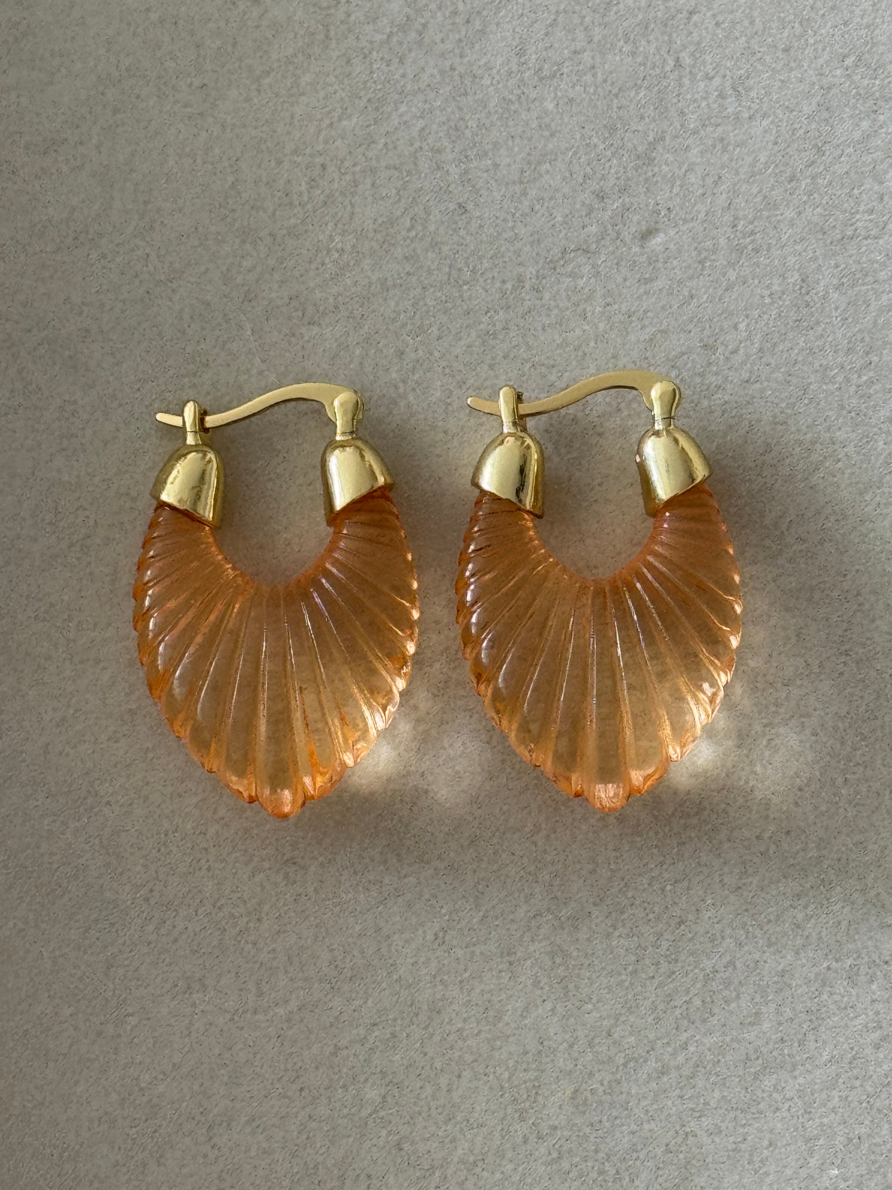 18k Gold Filled Acrylic Earrings