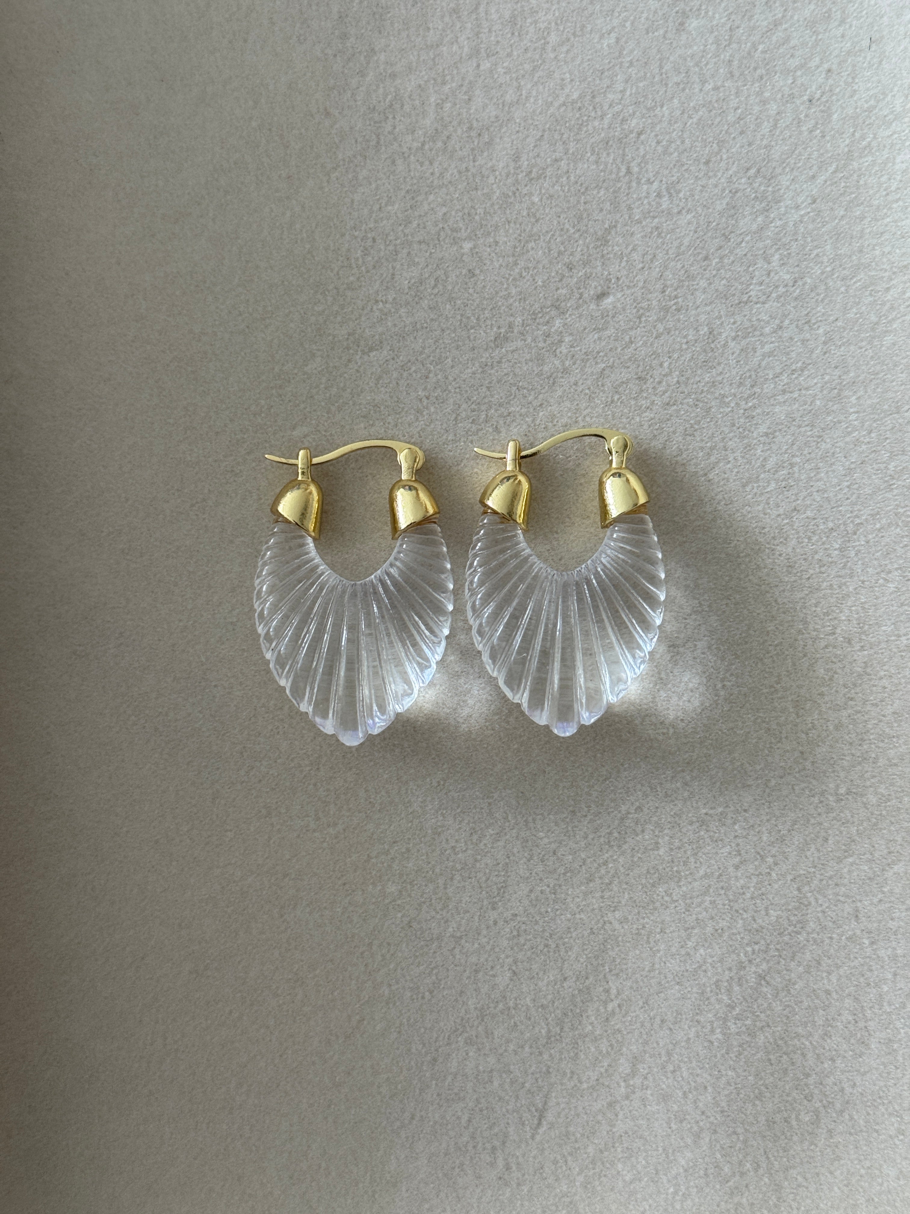 18k Gold Filled Acrylic Earrings