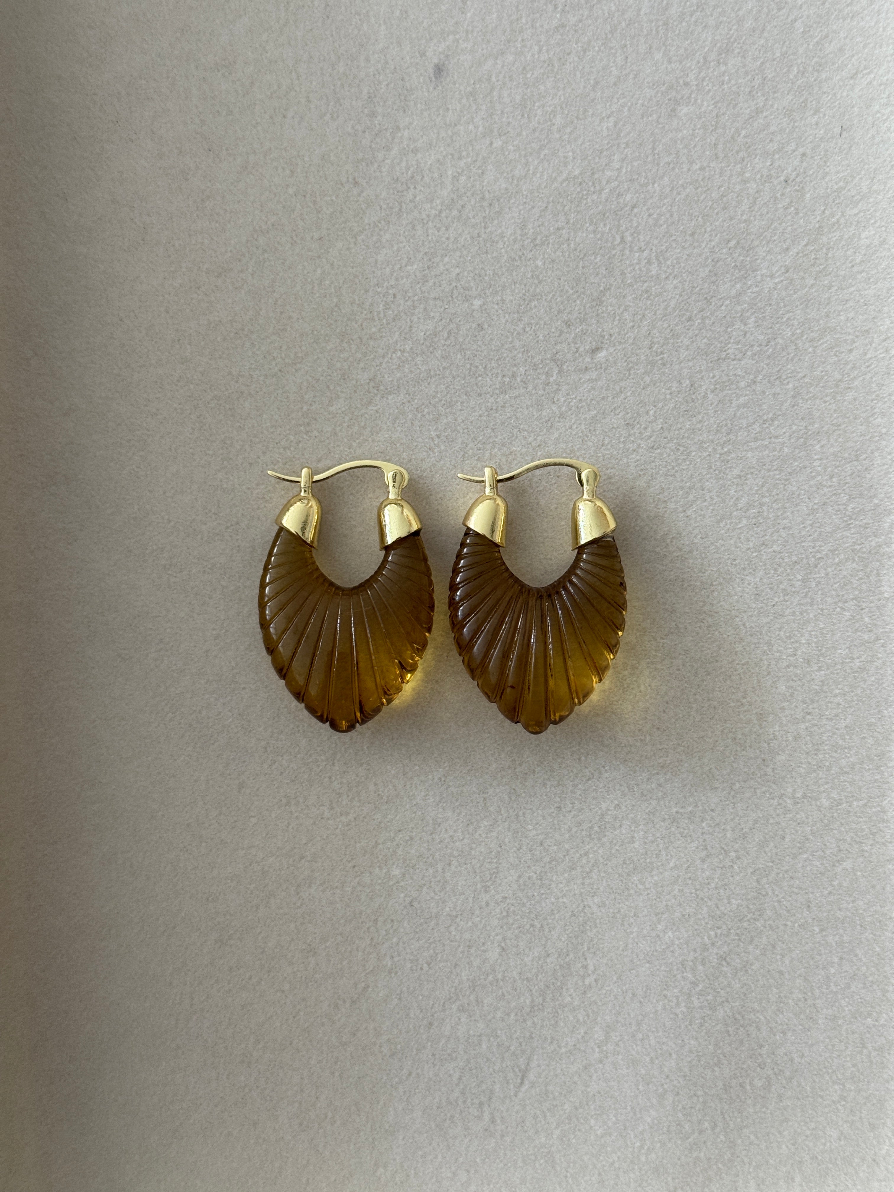 18k Gold Filled Acrylic Earrings
