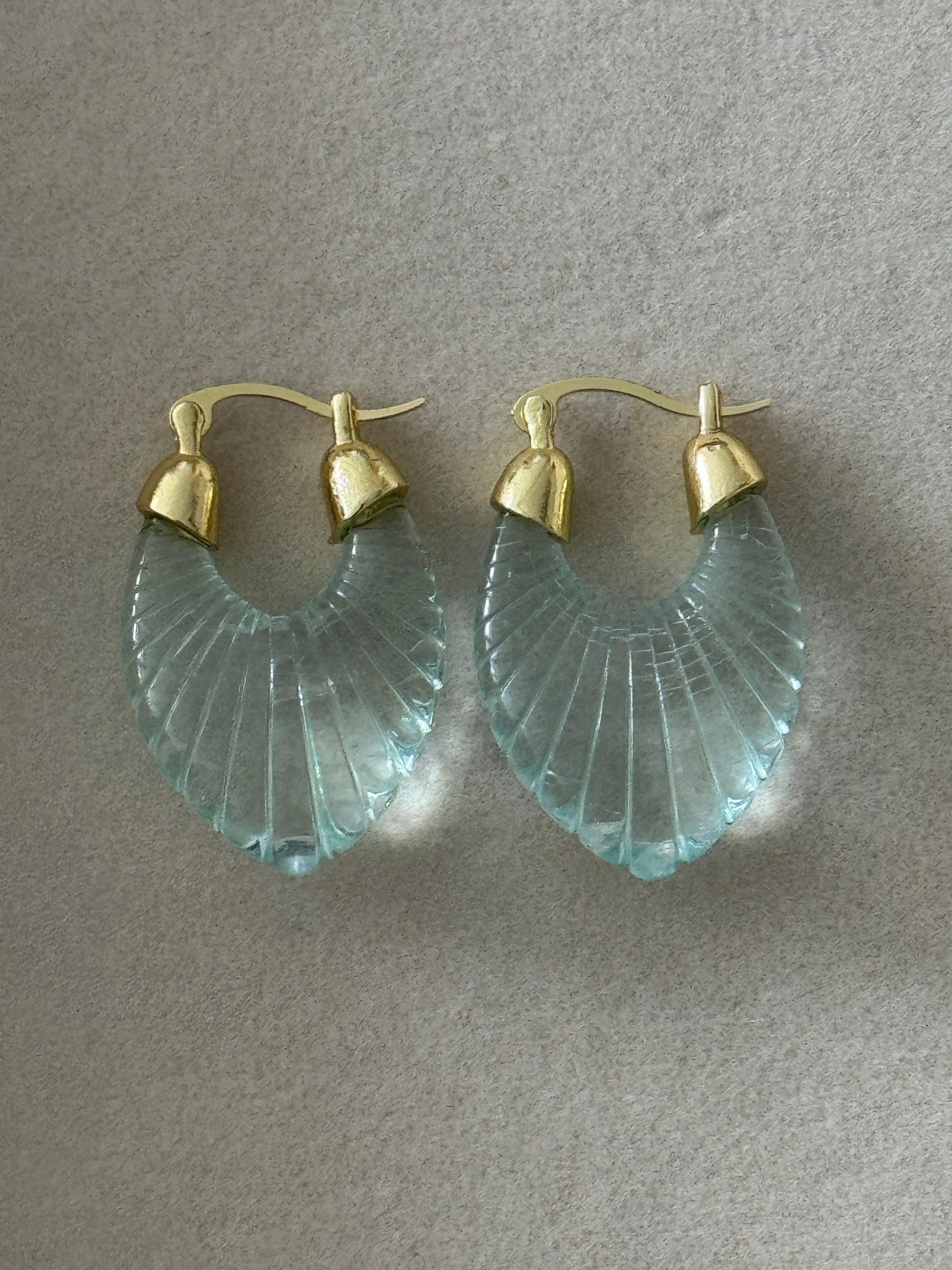 18k Gold Filled Acrylic Earrings