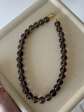 Smokey Quartz beaded necklace