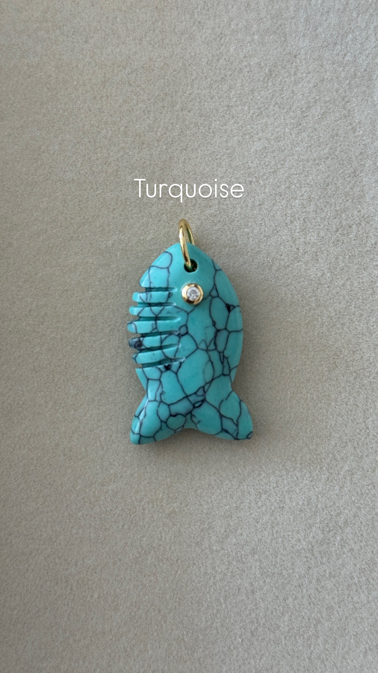 Turquoise Fish Pendant