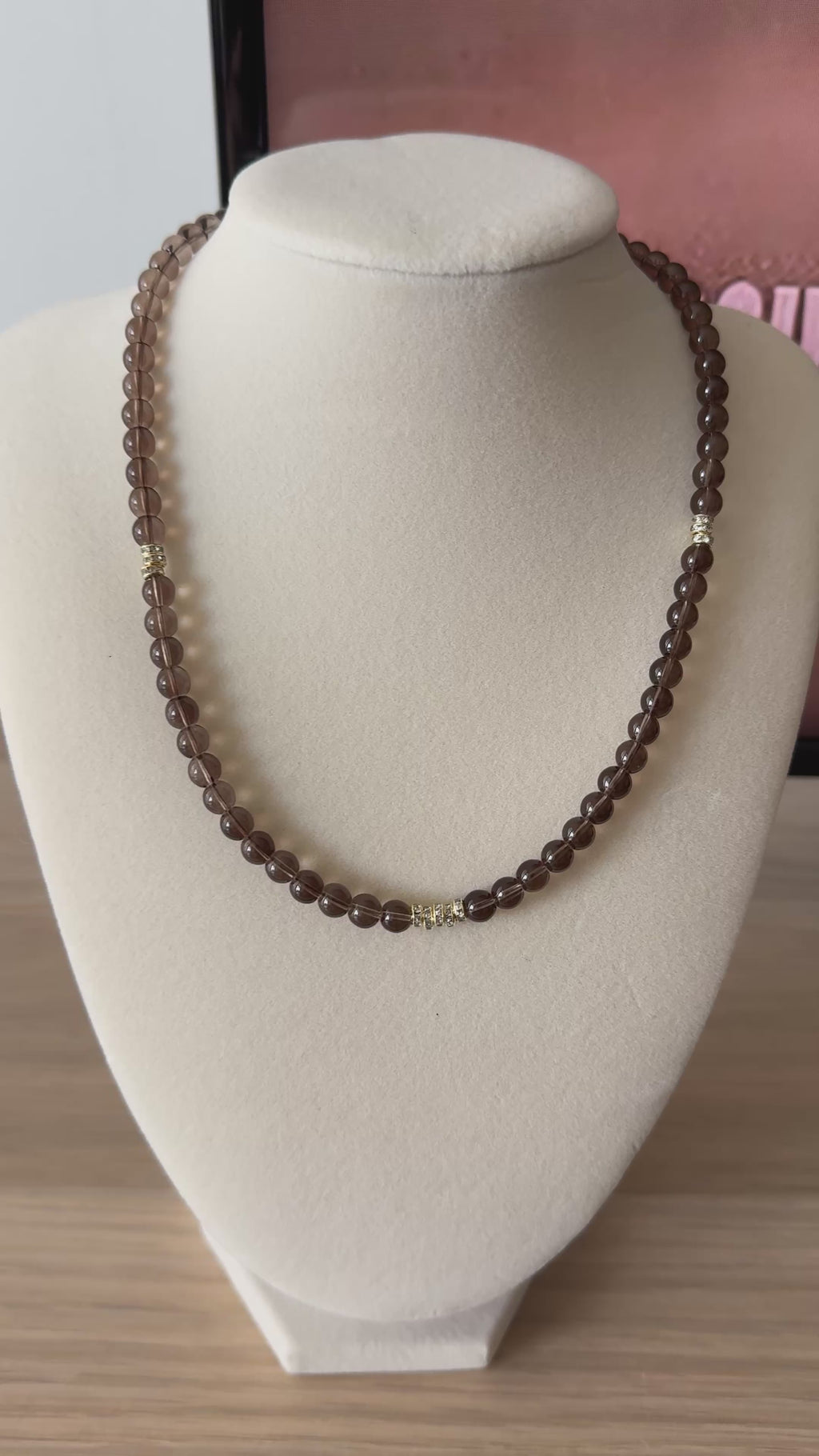 Mini Smokey Quartz Necklace