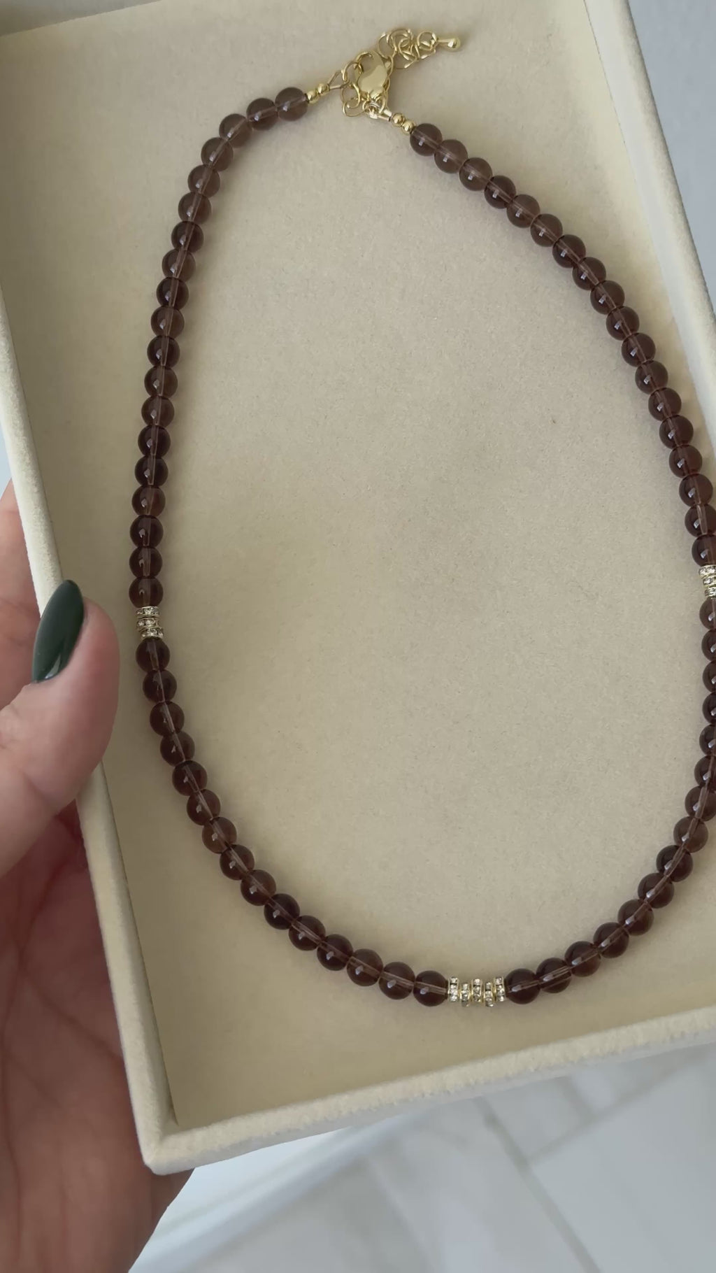 Mini Smokey Quartz Necklace