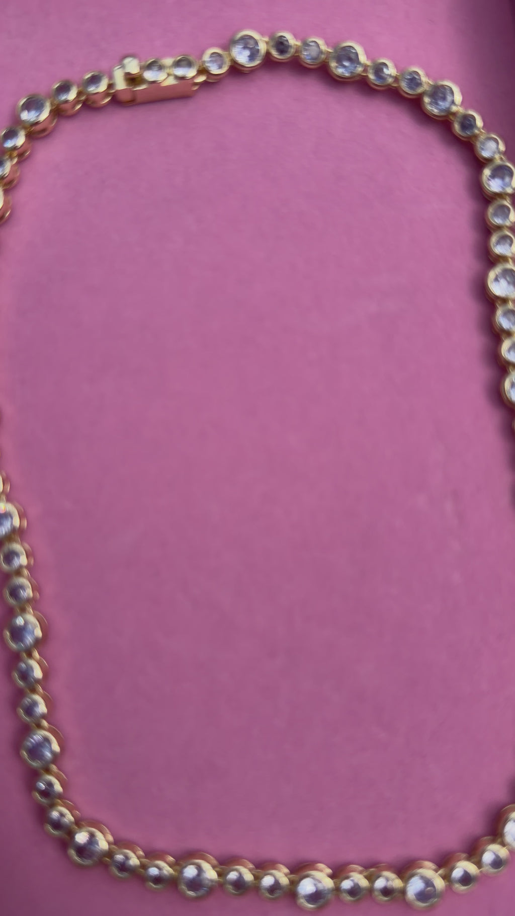 Lavander Bubble Tennis Necklace
